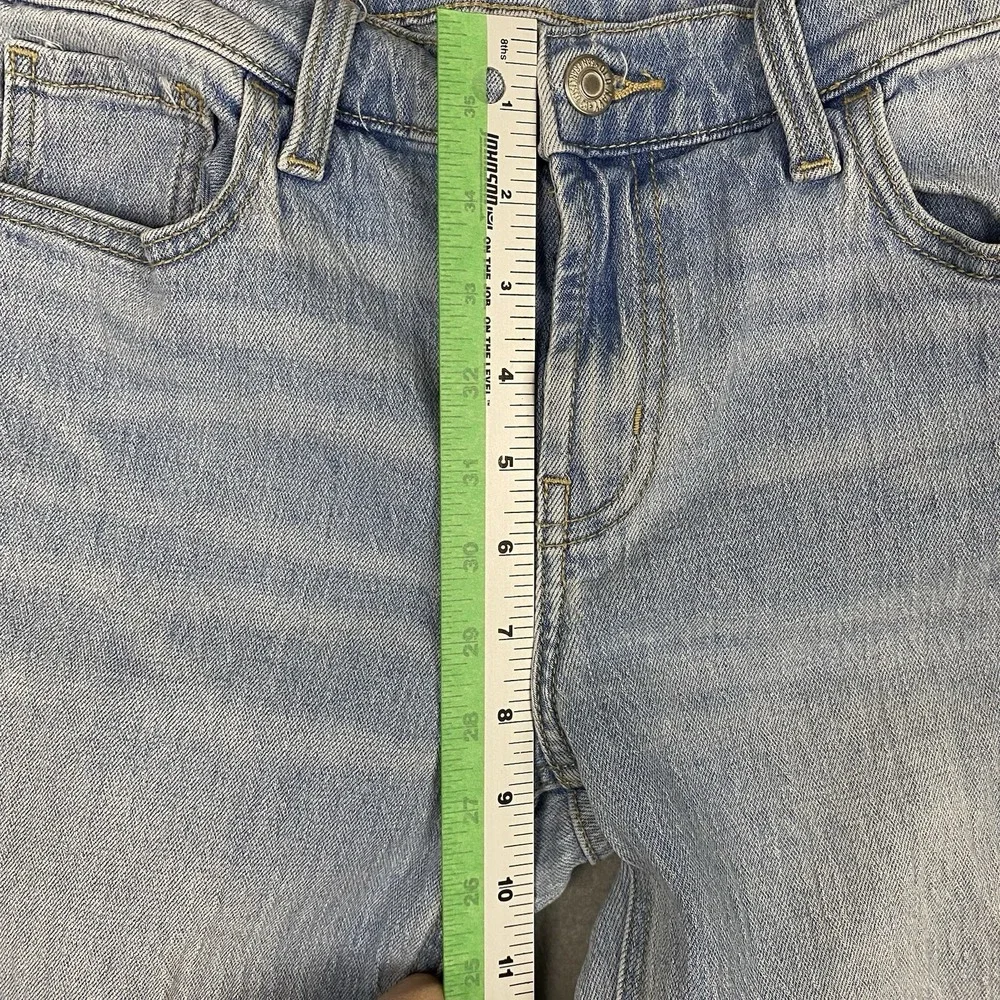 Old‎ Navy Mid Rise Wow Boyfriend Jeans Womens 2 Light Wash Stretch - Picture 8 of 9